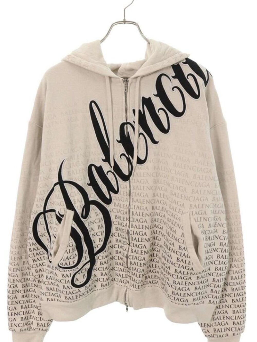 Balenciaga Big B Oversize Zip Uphoodie XL